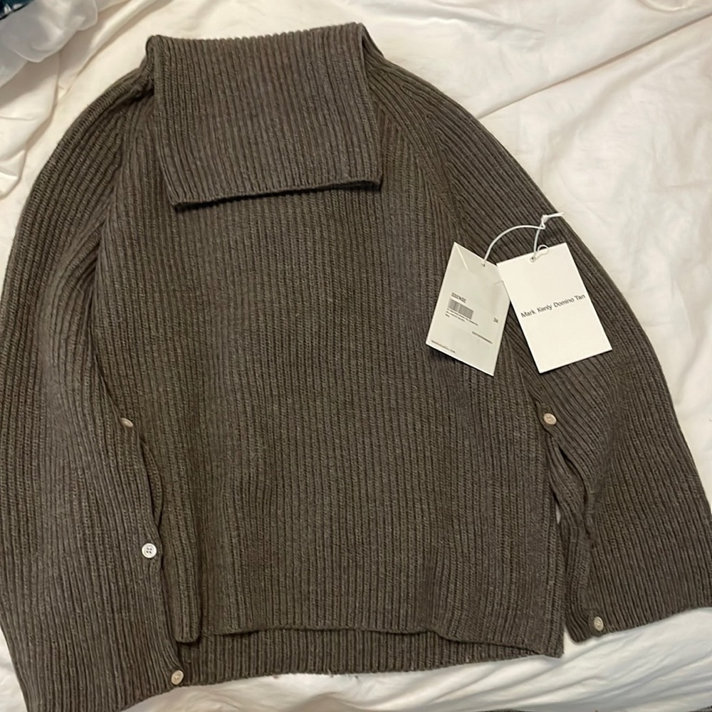 Mark Kenly Domino Tan Karlotta knit, worn once! Size 34(XS) worn-Kate middleton